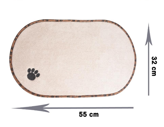 Set de table en microfibre pour gamelle pour chien