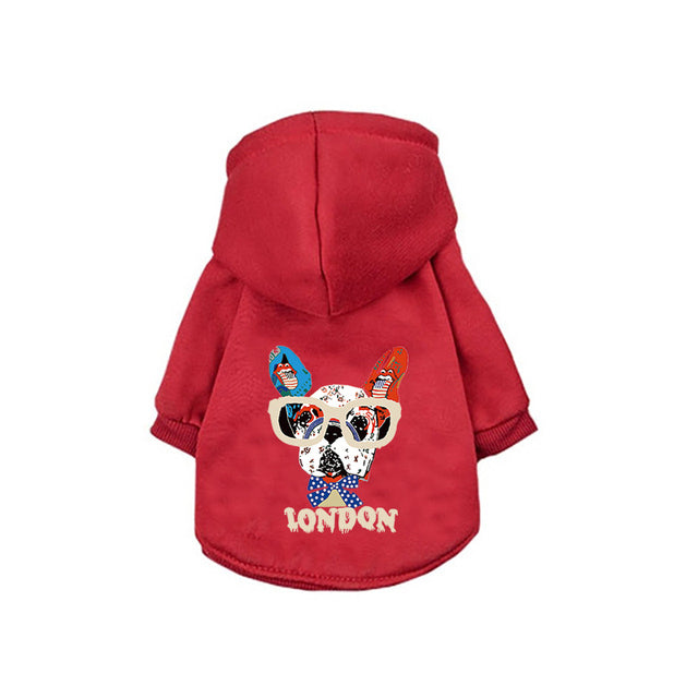 Winter Warm Dog Clothes Cotton Hoodie