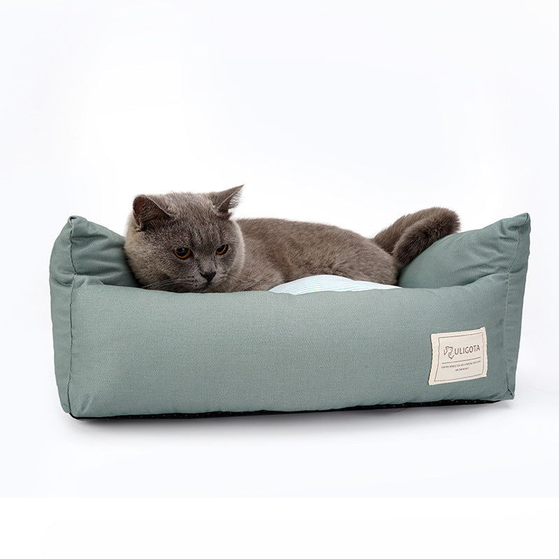 Sofá para mascotas, cama para perros, base impermeable, suave, polar, cálida, para gatos