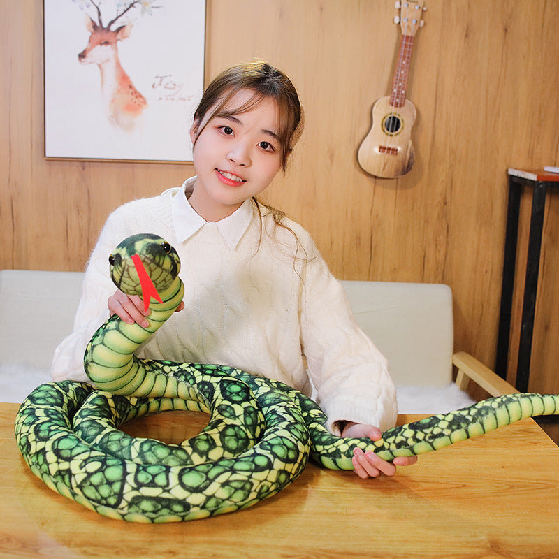 Cartoon Big Snake Plush Toy Large Snake Doll