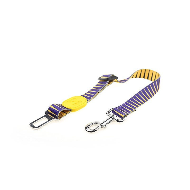 Adjustable dog car seat belt