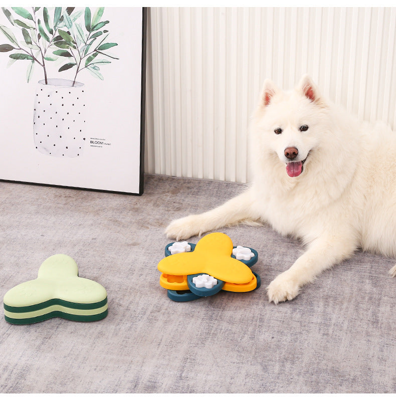 Jouets Puzzle pour chien, gamelle interactive pour ingestion lente, augmentation du qi du chiot, distributeur de nourriture, manger lentement, bol antidérapant, jeu d'entraînement pour animaux de compagnie, chat et chien