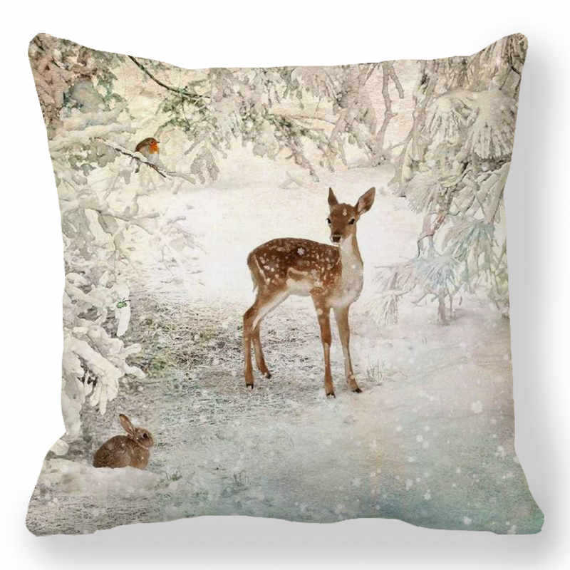 Animal Vintage Linen Home Sofa Cushion