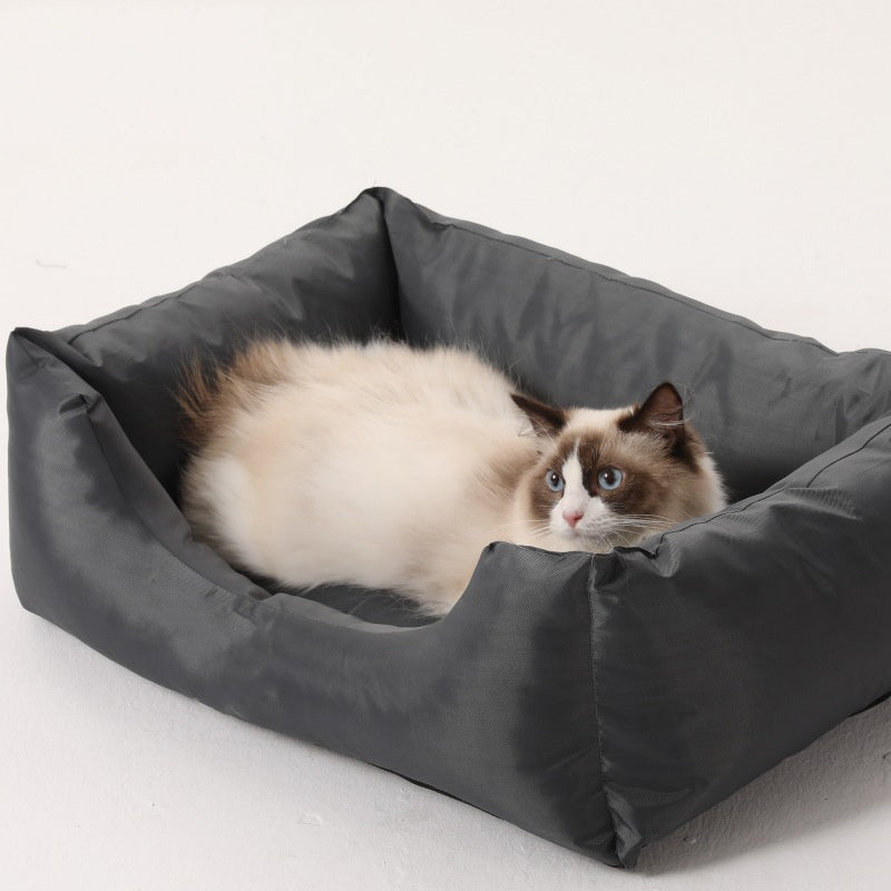 Oxford Cloth Waterproof Simple Fashion Dog Bed Puppy Sofa Cat Litter Dog Cat Accessories For Four Seasons Cat Pad Blanket Kennel Pet Supplies