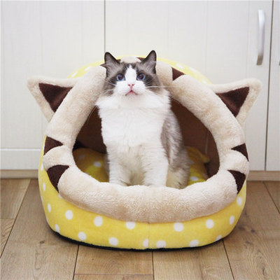 Cama para gatos, casas suaves para interiores, bolsa de cojín cálida y acogedora, tienda lavable extraíble para perros pequeños, casa para mascotas, cesta para gatos, suministros para estera para mascotas