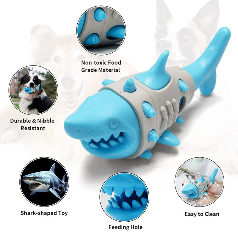 New Dog Teething Leaky Toy Mimics Shark-tooth Cleaning And Bite-resistant Tooth-venting Toy For Dogs