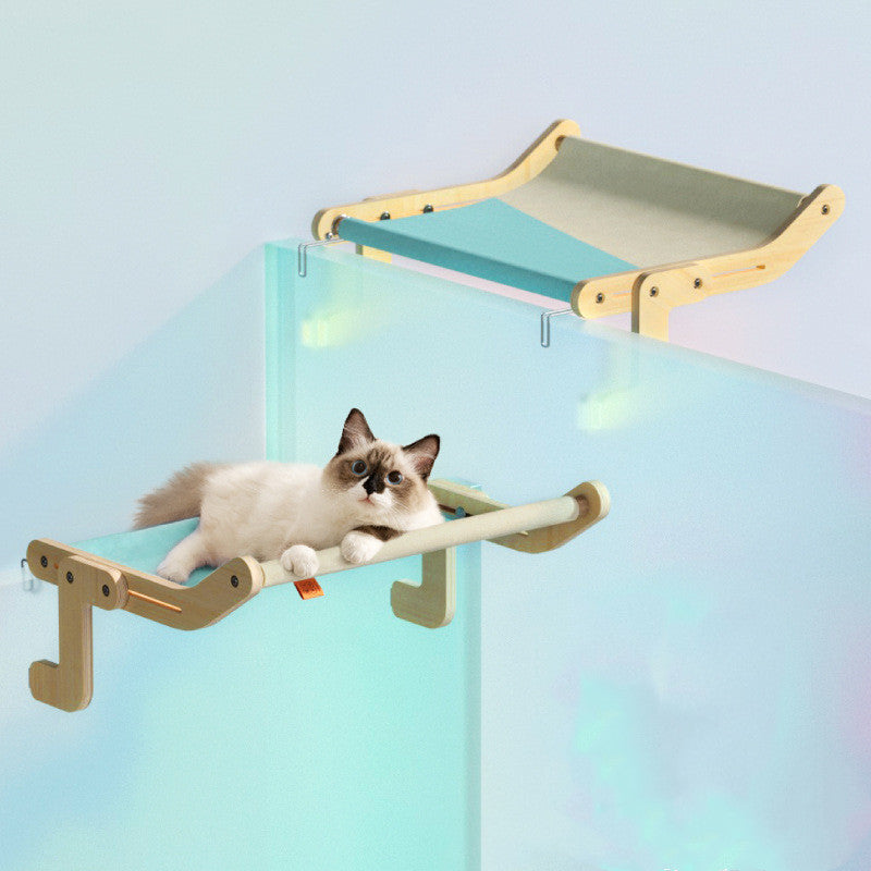 Window Glass Hammock Hanging Cat Litter Windowsill