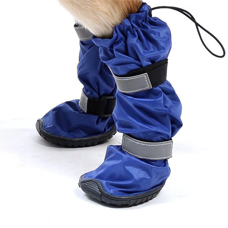 Chaussures pour animaux de compagnie pour chiens, bottes de pluie imperméables et résistantes à la neige