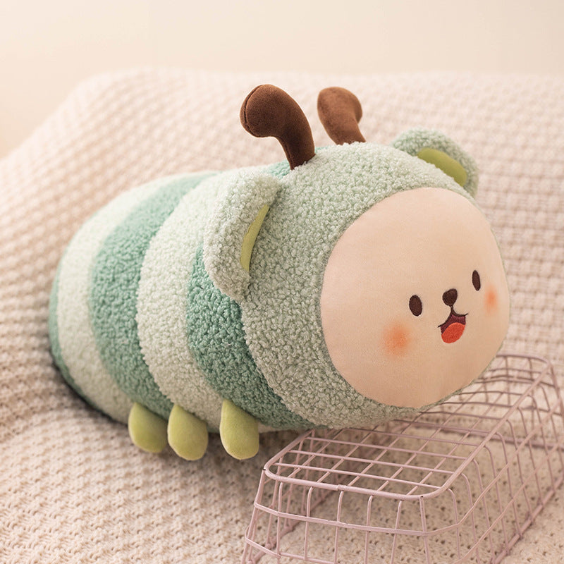 Oreiller mignon d'abeille couché figurine d'animal de dessin animé poupée papillon en peluche jouet cadeau de vacances