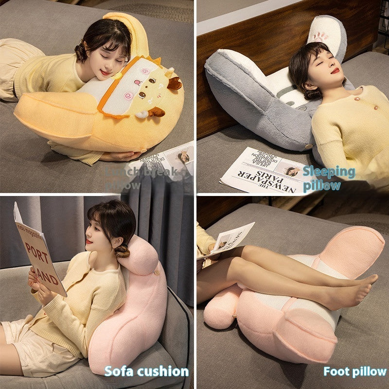 Animal Lumbar Support Pillow Bedside Soft Upholstery Backrest Cushion Pillow