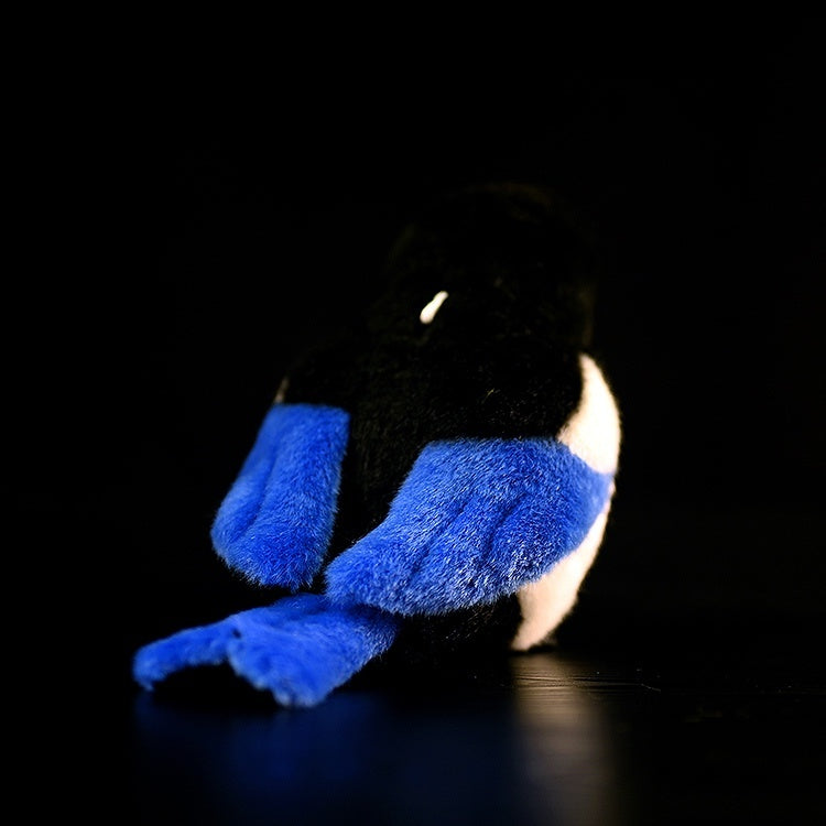 Black Magpie Doll Plush Pendant