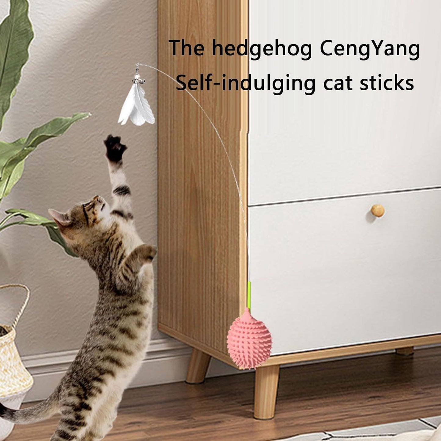 Interactive Cat Toy Hedgehog-Shape Scratcher For Grooming And Playtime