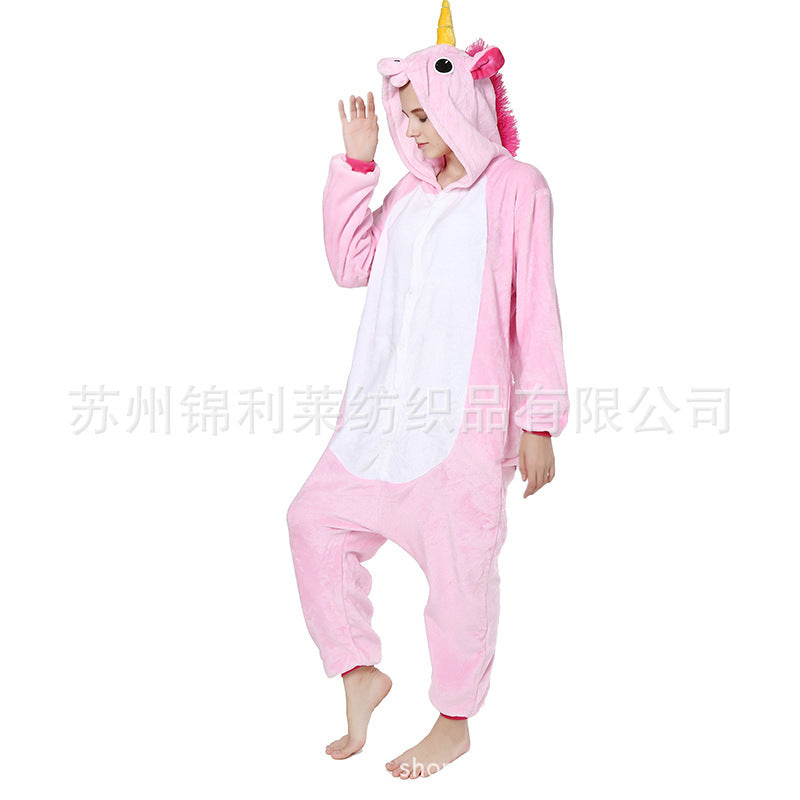 Animal one-piece pajamas