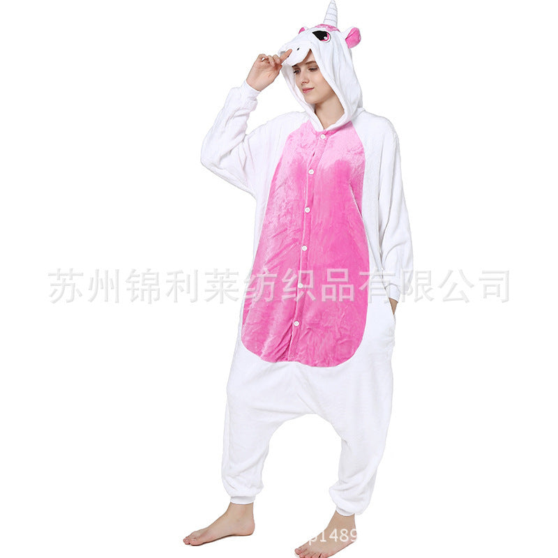 Animal one-piece pajamas