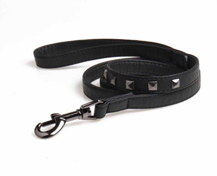 Adjustable Dog Camisole Stylish Studded Leather Leash