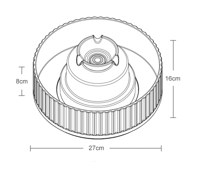 Cake ceramic pet water dispenser