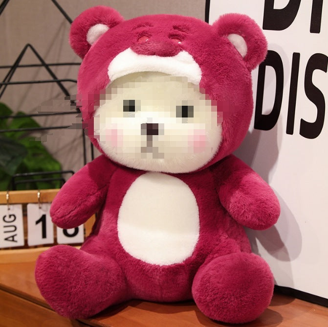 Muñeco de oso de peluche pequeño con forma de rosa para el día de San Valentín