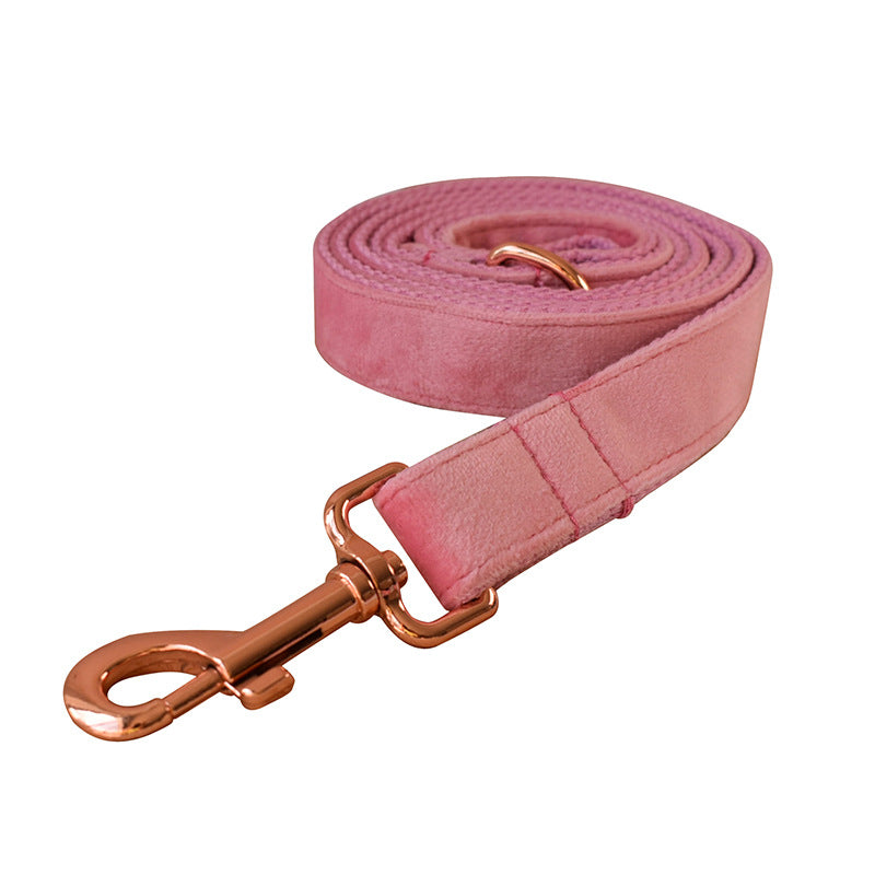 Velvet Dog Collar Double Layer Microfiber