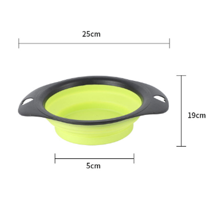 Gamelle pliable en silicone pour animaux de compagnie, gamelle d'extérieur portable pour chat et chien, ustensiles de cuisine 