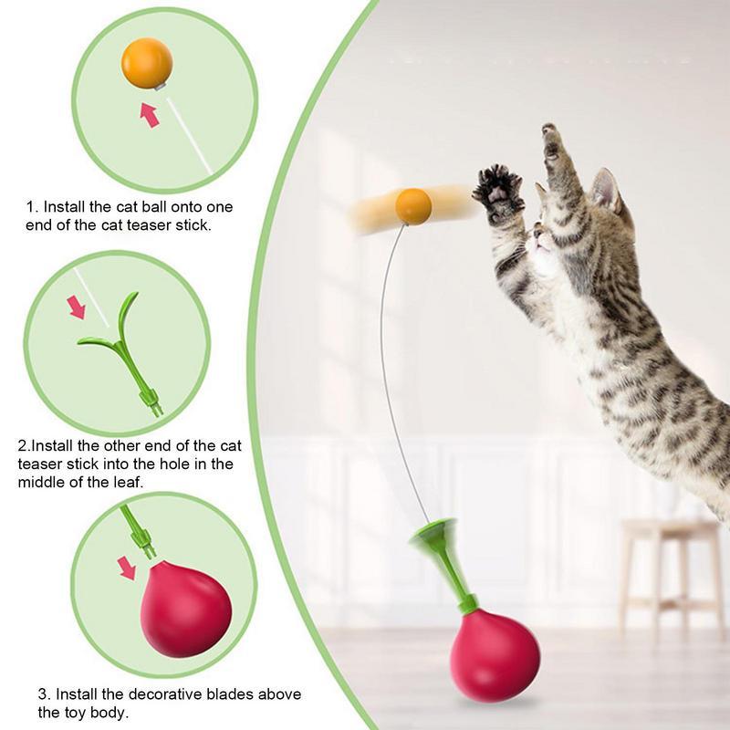 Jouet interactif pour chat, balle pour chat, auto-équilibrage, exercice et divertissement pour animaux de compagnie, fournitures pour refuge pour animaux de compagnie, salon