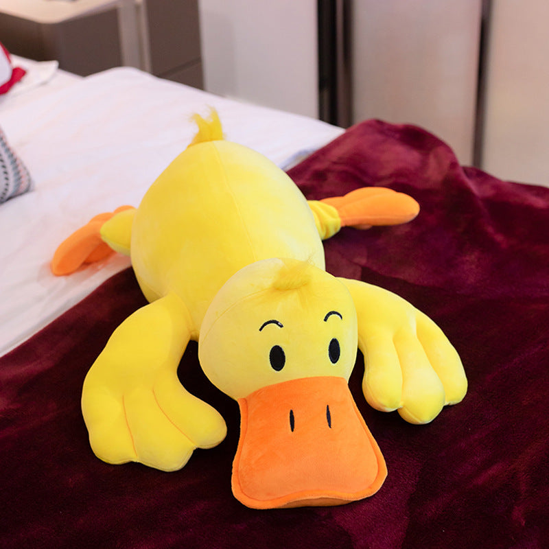 Soft Cute Lying-style Big Yellow Duck Plush Toy