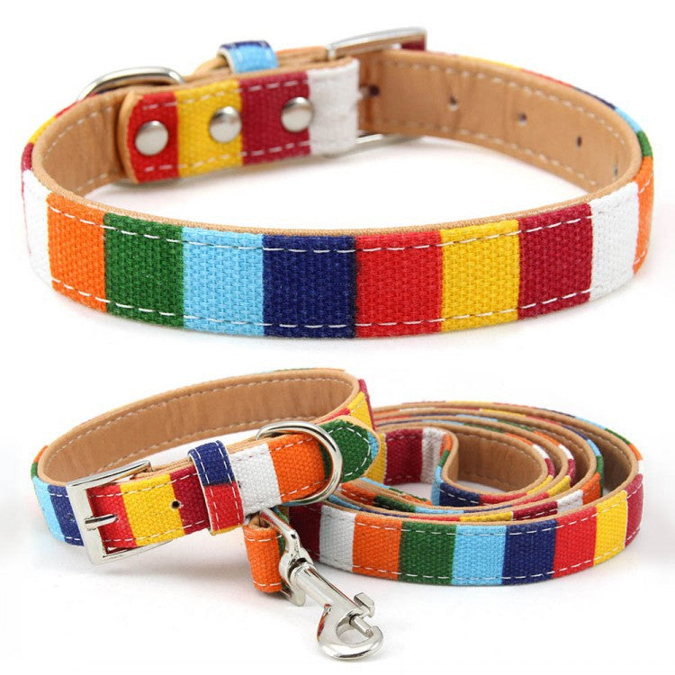 Canvas Color Collar Chest Strap Hand Holding Rope