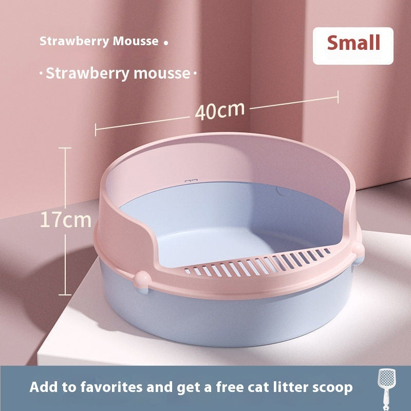 Caja de arena semicerrada antisalpicaduras