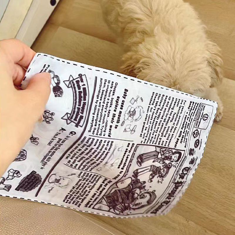 1 jouet sonore indéchirable pour chien de compagnie, jeu de cartes à jouer avec un journal qui couine, résistant aux dents, jouets interactifs pour chiots Corgi Teddy 