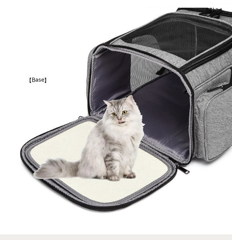 Bolsa extensible para mascotas, bolsa para perros de gran capacidad, mochila portátil para gatos, bolsa plegable para gatos