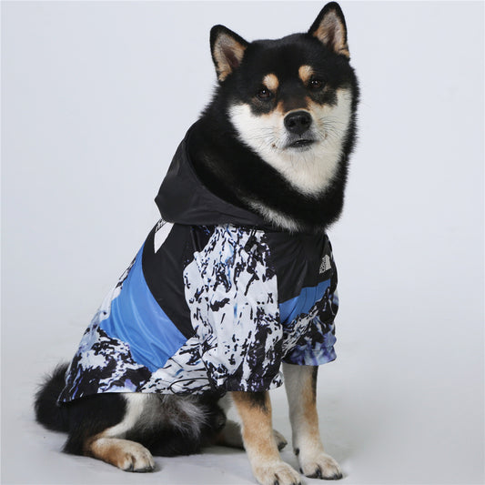 Ropa para perros a prueba de viento y lluvia, impermeable para perros grandes, chaqueta de concha para mascotas