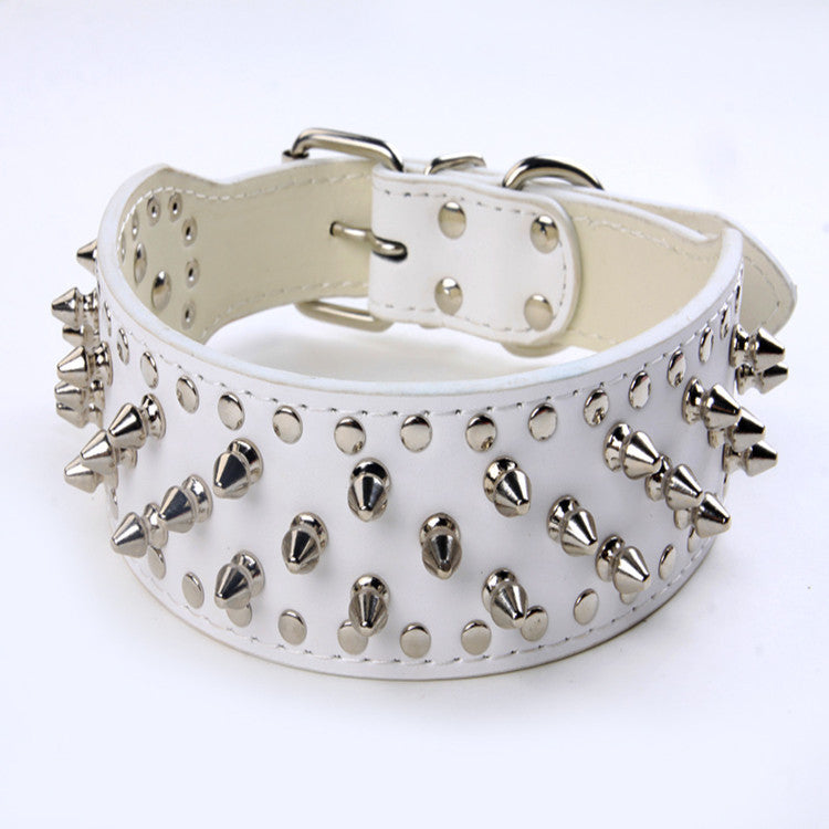 Bullet Nail Pet Medium And Large Rivet Dog Collar