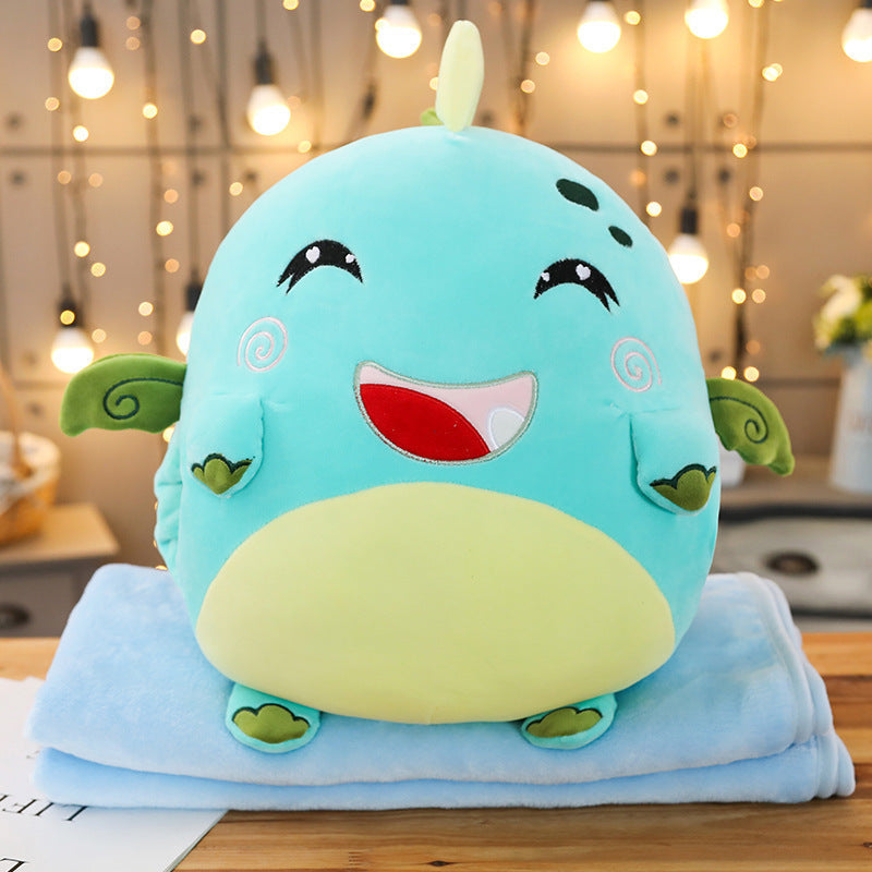 Cartoon Animal Pillow Blanket Plush Toy