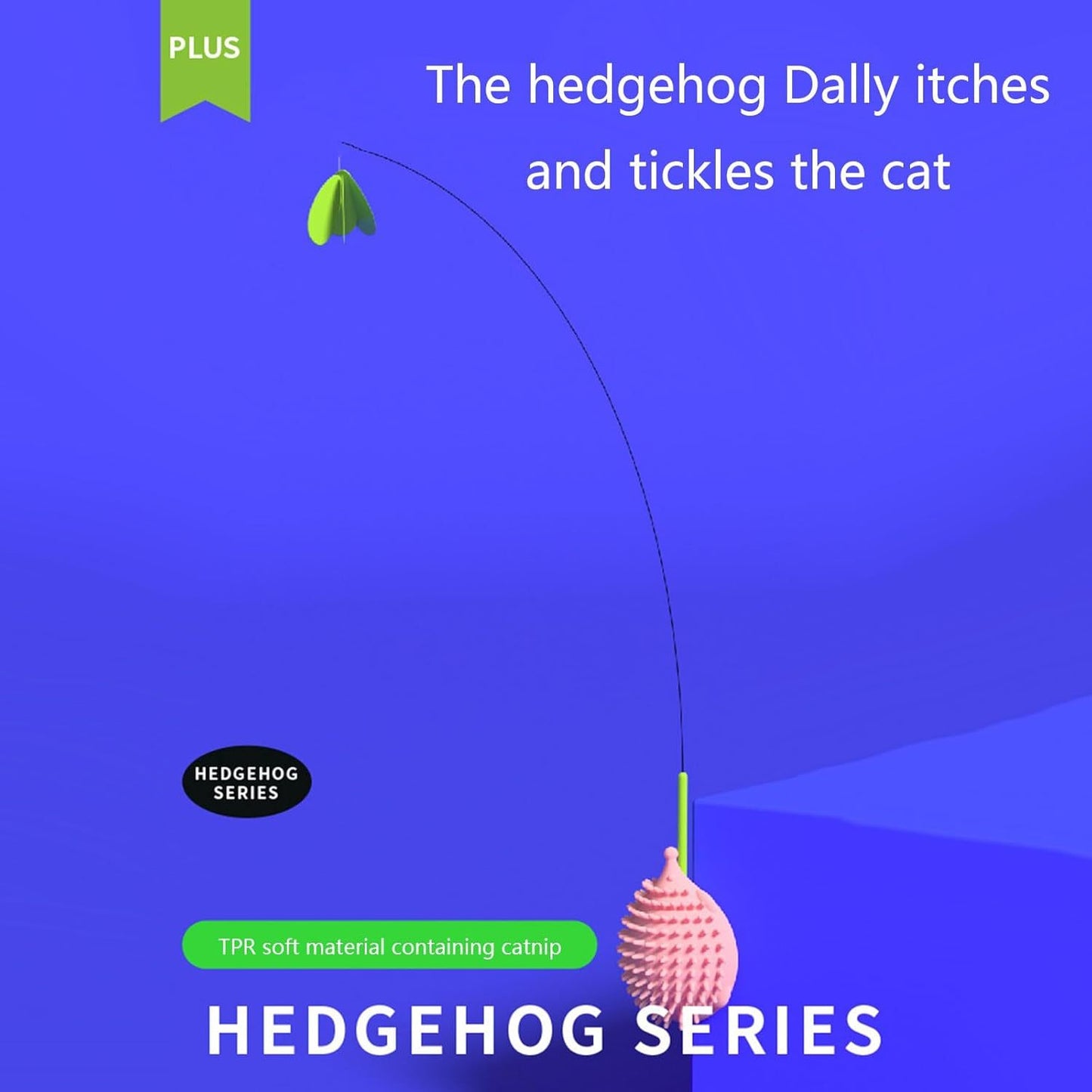 Interactive Cat Toy Hedgehog-Shape Scratcher For Grooming And Playtime