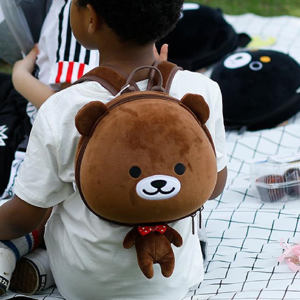 Mochila de animales para niños de guardería de felpa antipérdida