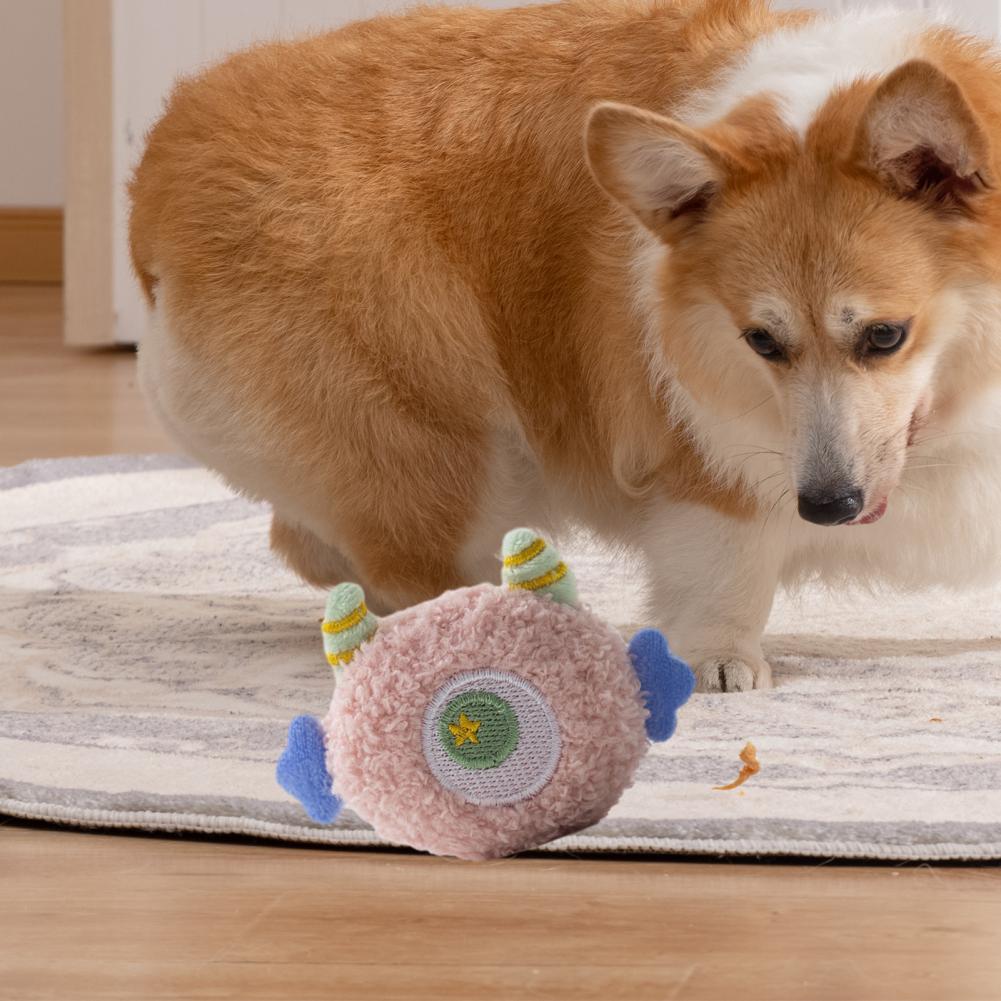 Juguete para perros con sonido, forma de dibujos animados, acolchado, suave, para masticar, resistente a las mordeduras, alivia la fatiga, interactivo, para apretar, juguete para perros con chirrido