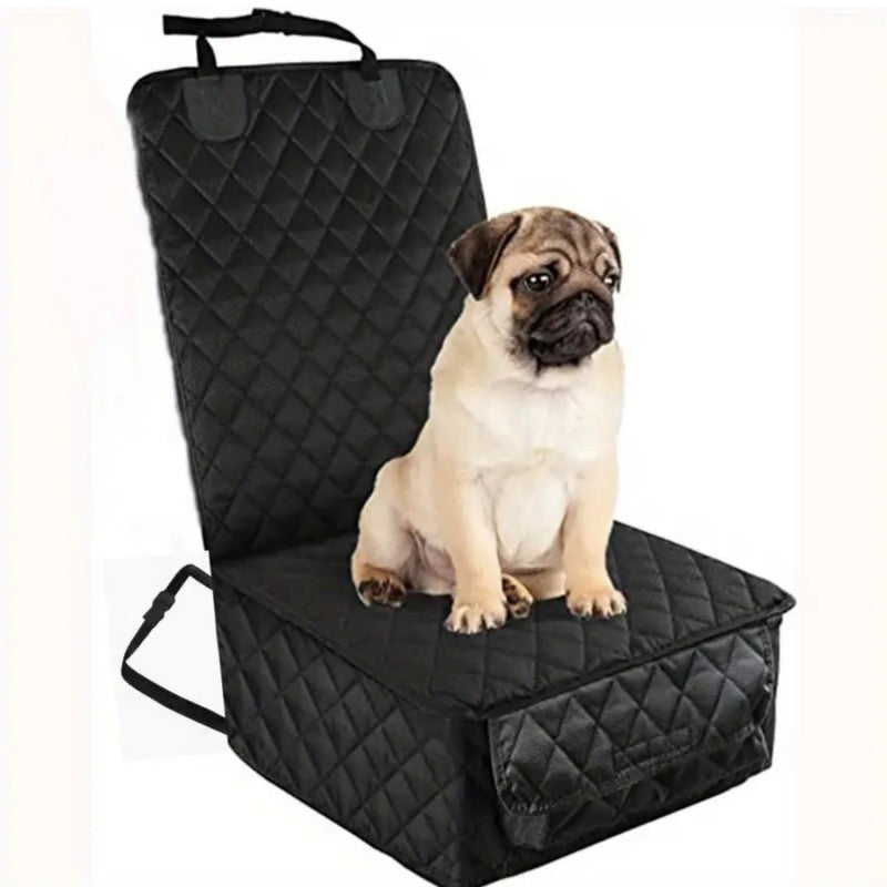 Funda de asiento de coche para perros, funda impermeable para asiento delantero de mascotas, protección para asiento de vehículo, a prueba de arañazos y antideslizante, funda protectora para asiento de coche para perros para coches, camiones y SUV