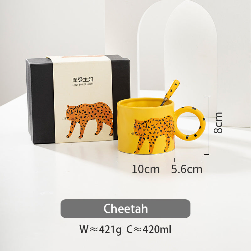 Taza De Café Animal Hogar Lindo Cerámica