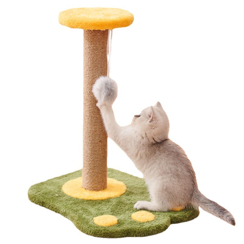 Griffoir vertical en sisal pour chat - Jouet durable, anti-pelliculaire, anti-rayures - Fournitures pour chats