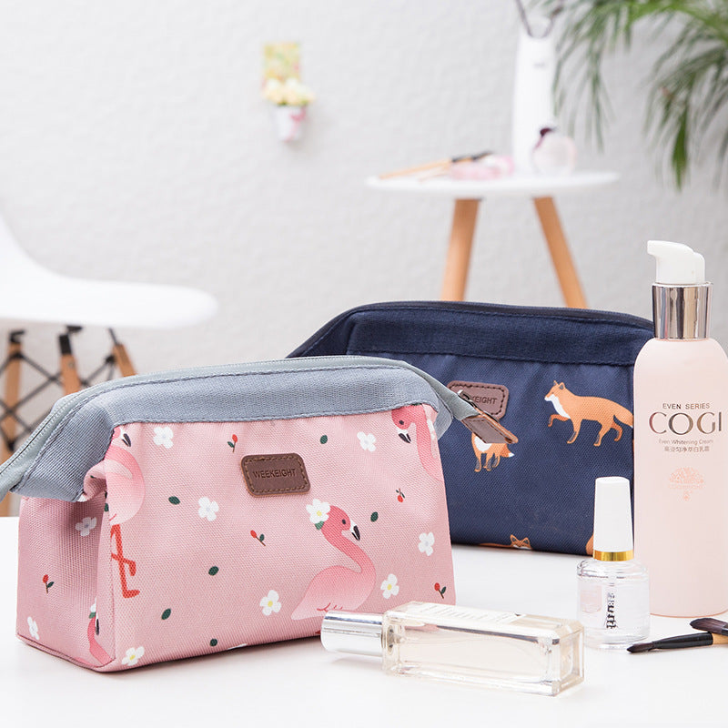 Trousse cosmétique flamant rose