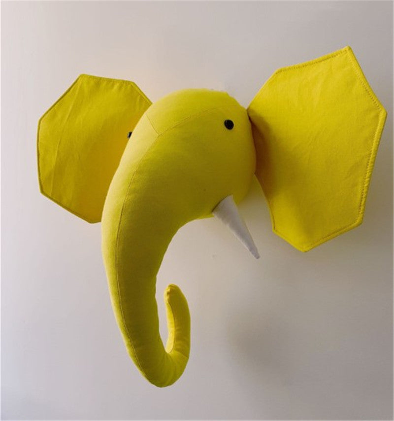 Animal head children's room wall decoration