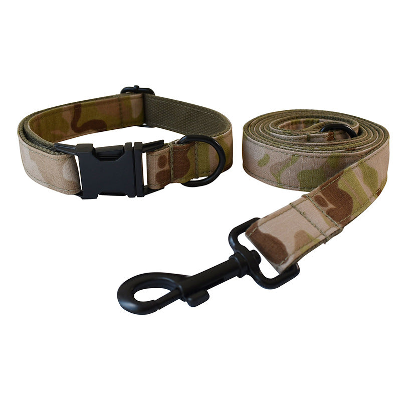 Camouflage Pet Dog Leash Collar Set