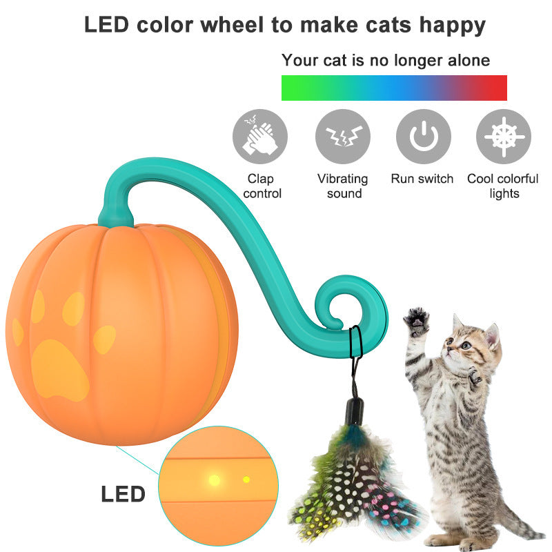 Juguete eléctrico inteligente para gatos, divertido y luminoso