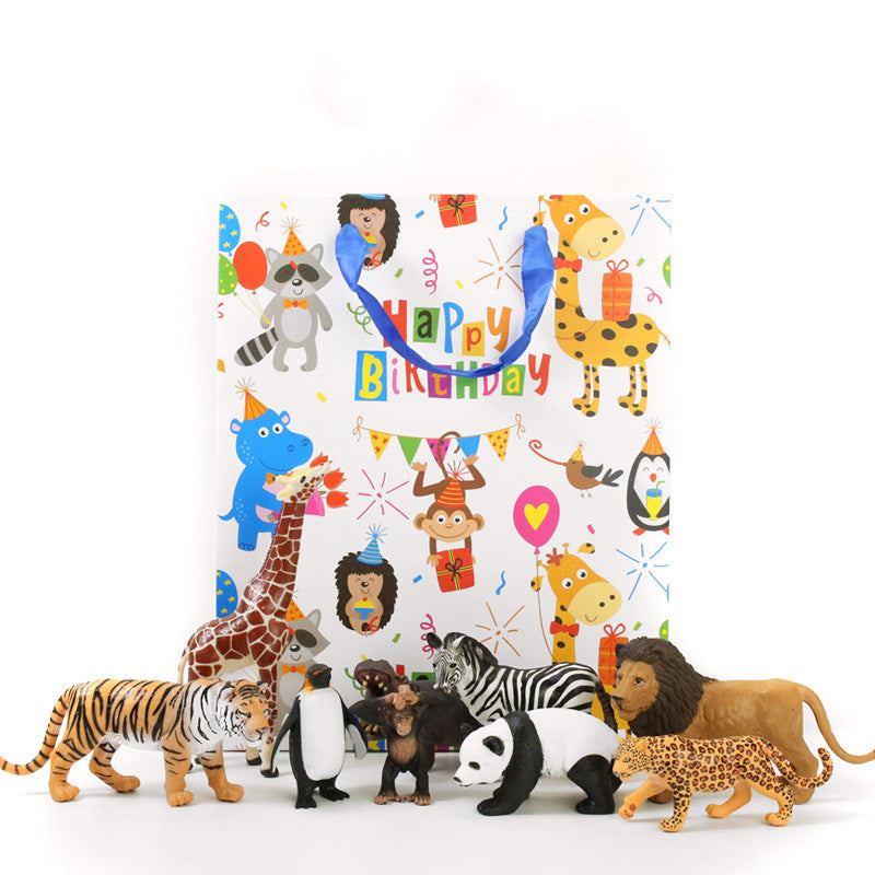 Coffret cadeau de modèle de jouet animal de simulation