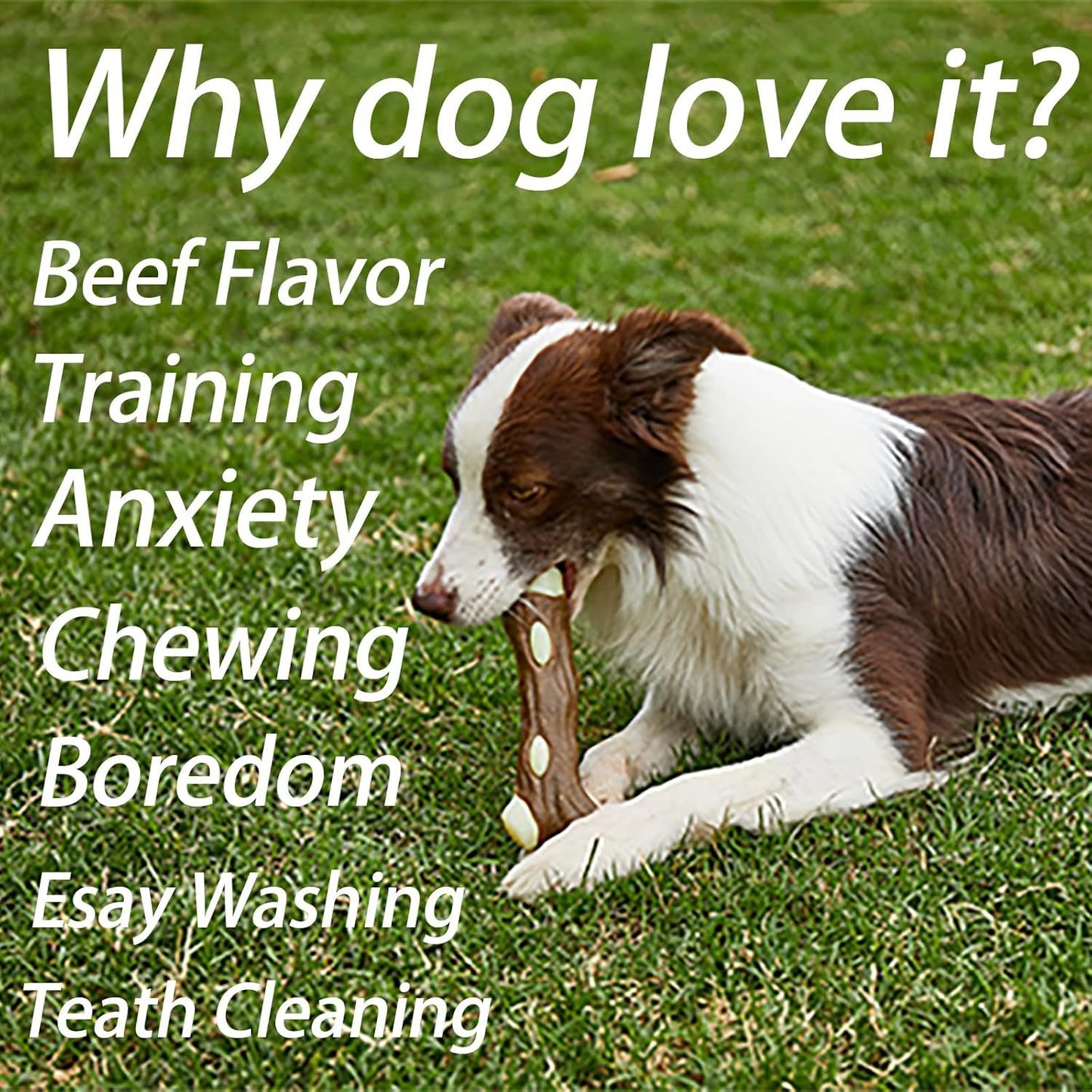 Dog Bones Chew Toys For Aggressive Chewers Real Beef Flavor Indestructible Dog Teething Chew Toys For Large Medium Small Puppies Breed Tough Pet Toy