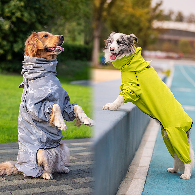 Manteau réfléchissant imperméable d'extérieur pour grands chiens et animaux de compagnie