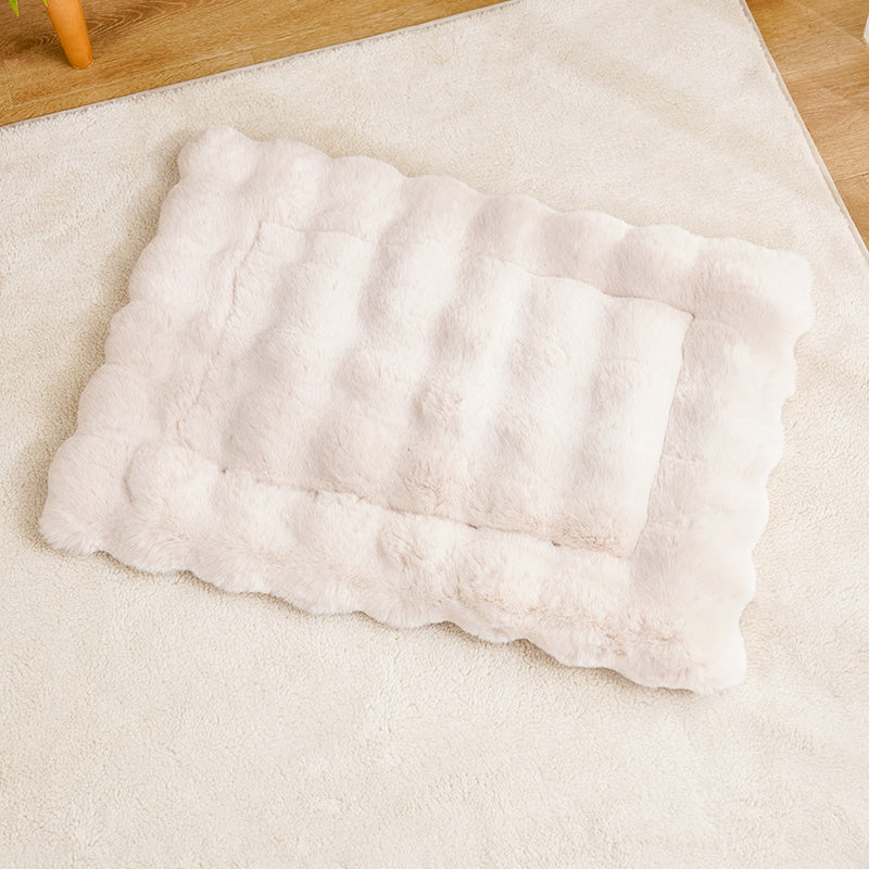 Tapis chaud d'hiver pour chat, tapis pour animaux de compagnie en peluche