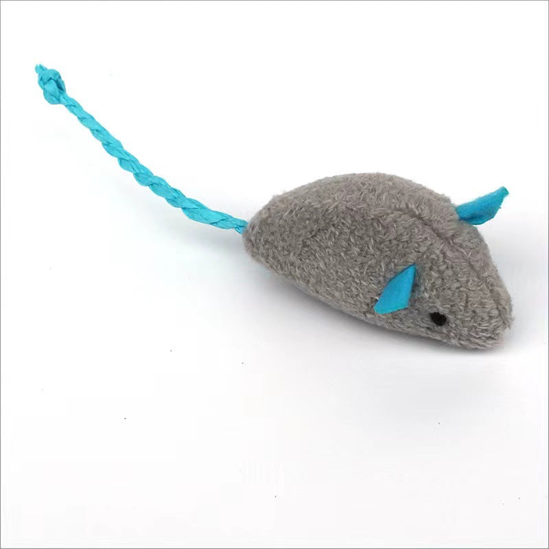 Jouet de Simulation de petite souris pour chat, jouet à la menthe, en peluche résistant aux rayures, fournitures pour animaux de compagnie