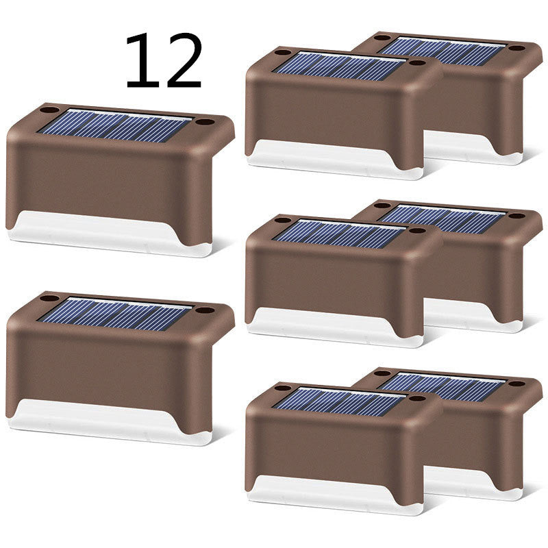 Nueva actualización, lámpara Solar LED resistente al agua para valla, luces solares para cubierta, luz de paso Solar para exteriores, para Patio, escaleras, camino de jardín, Patio