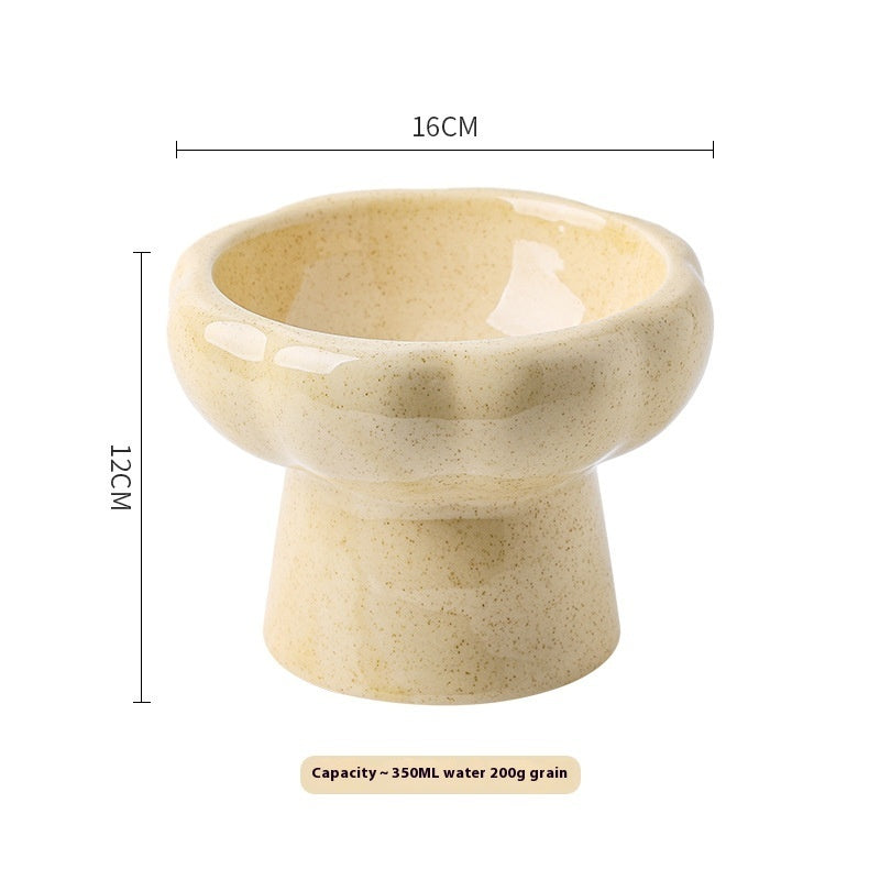 Anti-tumble Large Diameter Ceramic Pet Bowl