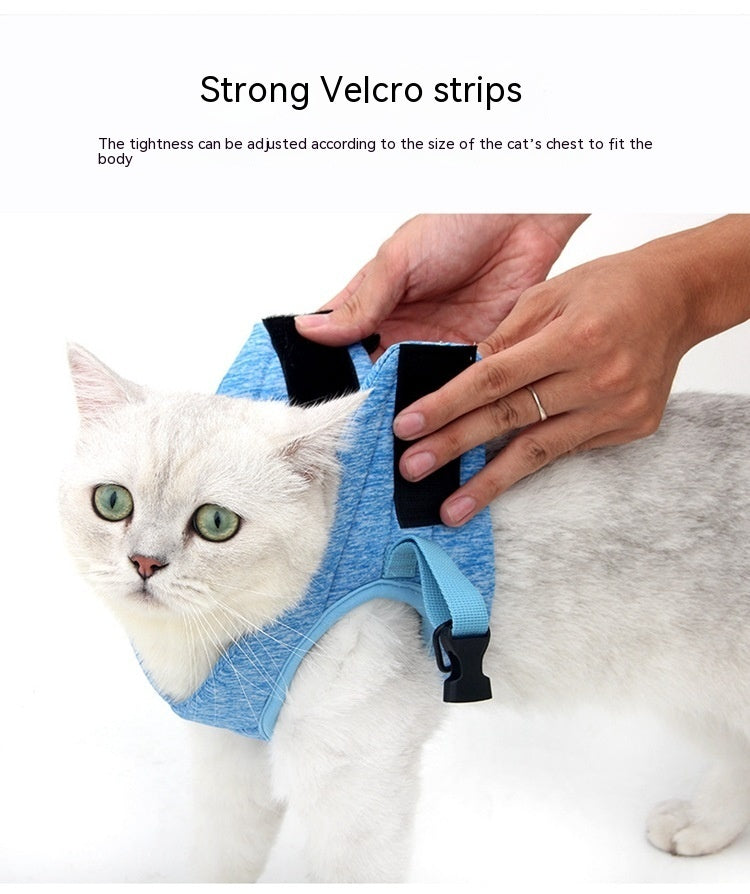 Sangle de poitrine de style gilet, corde antidéflagrante pour chat